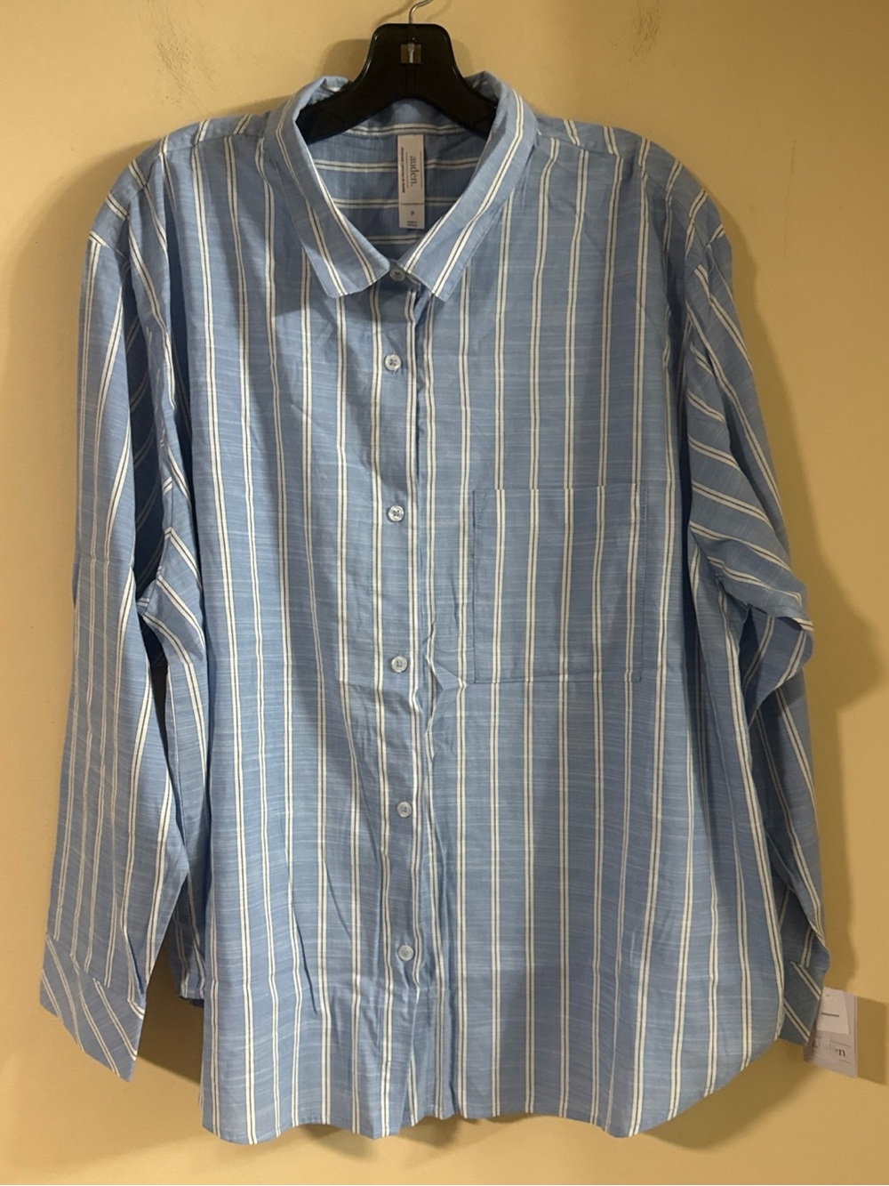 Auden Blue and White Striped casual wear blouse..334